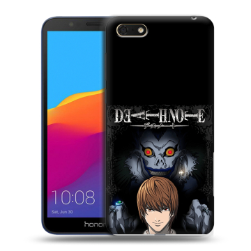 Силиконовый чехол на Huawei Honor 7A с принтом Death note Тетрадь смерти Силиконовый чехол на Huawei Honor 7A с принтом Death note Тетрадь смерти