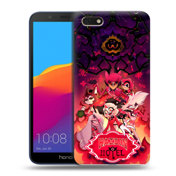 Силиконовый чехол на Huawei Honor 7A с принтом Hazbin Hotel Отель Хазбин Силиконовый чехол на Huawei Honor 7A с принтом Hazbin Hotel Отель Хазбин