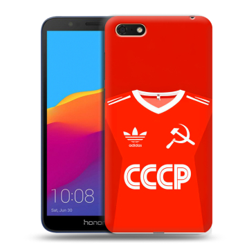 Силиконовый чехол на Huawei Honor 7A с принтом Флаг Герб СССР Силиконовый чехол на Huawei Honor 7A с принтом Флаг Герб СССР