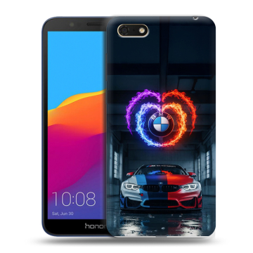 Силиконовый чехол на Huawei Honor 7A с принтом BMW БМВ Силиконовый чехол на Huawei Honor 7A с принтом BMW БМВ