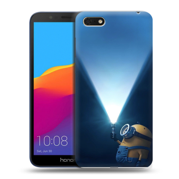 Силиконовый чехол на Huawei Honor 7A с принтом Миньоны Силиконовый чехол на Huawei Honor 7A с принтом Миньоны