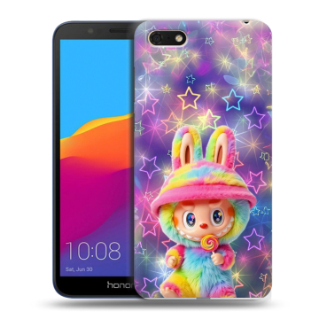 Силиконовый чехол на Huawei Honor 7A с принтом Labubu Лабубу Силиконовый чехол на Huawei Honor 7A с принтом Labubu Лабубу
