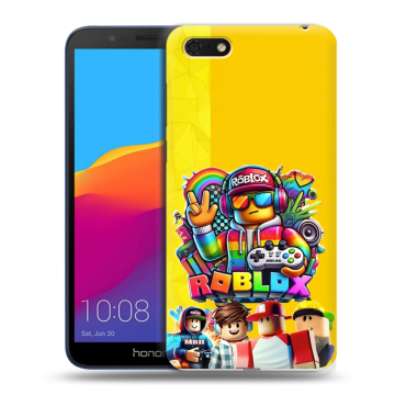 Силиконовый чехол на Huawei Honor 7A с принтом Roblox Роблокс Силиконовый чехол на Huawei Honor 7A с принтом Roblox Роблокс