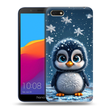 Силиконовый чехол на Huawei Honor 7A с принтом Новый год Силиконовый чехол на Huawei Honor 7A с принтом Новый год