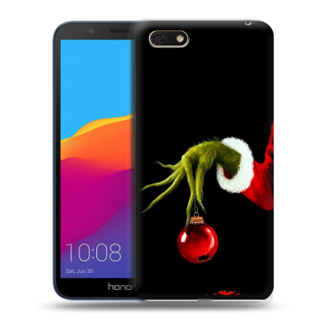 Силиконовый чехол на Huawei Honor 7A с принтом Новый год Гринч Силиконовый чехол на Huawei Honor 7A с принтом Новый год Гринч