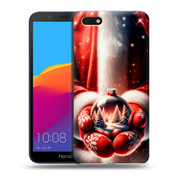 Силиконовый чехол на Huawei Honor 7A с принтом Новый год Силиконовый чехол на Huawei Honor 7A с принтом Новый год