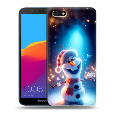 Силиконовый чехол на Huawei Honor 7A с принтом Новый год Силиконовый чехол на Huawei Honor 7A с принтом Новый год