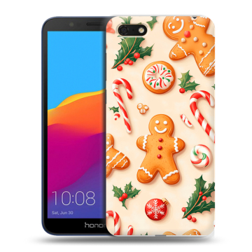 Силиконовый чехол на Huawei Honor 7A с принтом Новый год Силиконовый чехол на Huawei Honor 7A с принтом Новый год