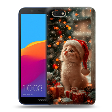 Силиконовый чехол на Huawei Honor 7A с принтом Новый год Силиконовый чехол на Huawei Honor 7A с принтом Новый год