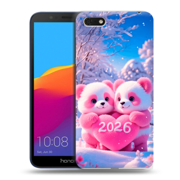 Силиконовый чехол на Huawei Honor 7A с принтом Новый год Силиконовый чехол на Huawei Honor 7A с принтом Новый год