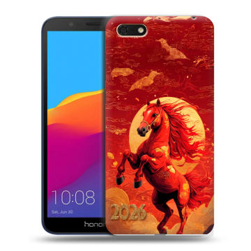 Силиконовый чехол на Huawei Honor 7A с принтом Новый год Силиконовый чехол на Huawei Honor 7A с принтом Новый год