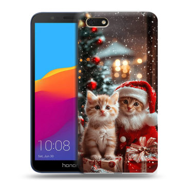 Силиконовый чехол на Huawei Honor 7A с принтом Новый год Силиконовый чехол на Huawei Honor 7A с принтом Новый год