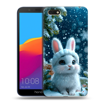 Силиконовый чехол на Huawei Honor 7A с принтом Новый год Силиконовый чехол на Huawei Honor 7A с принтом Новый год