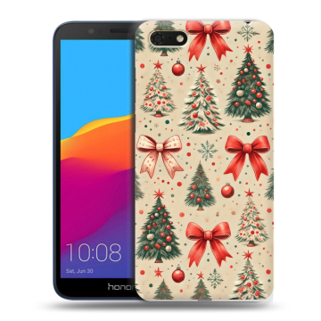 Силиконовый чехол на Huawei Honor 7A с принтом Новый год Силиконовый чехол на Huawei Honor 7A с принтом Новый год