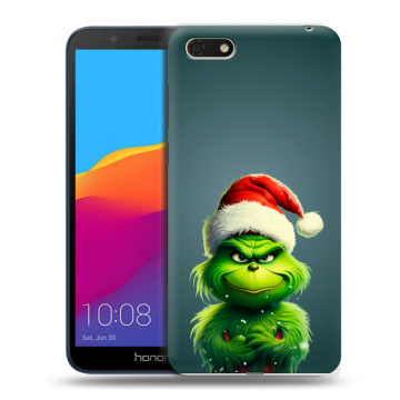 Силиконовый чехол на Huawei Honor 7A с принтом Новый год Силиконовый чехол на Huawei Honor 7A с принтом Новый год