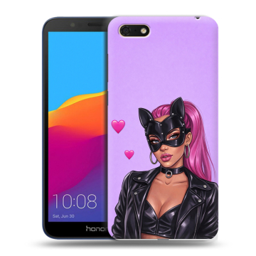 Силиконовый чехол на Huawei Honor 7A с принтом женский Силиконовый чехол на Huawei Honor 7A с принтом женский