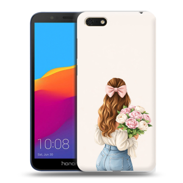 Силиконовый чехол на Huawei Honor 7A с принтом женский Силиконовый чехол на Huawei Honor 7A с принтом женский