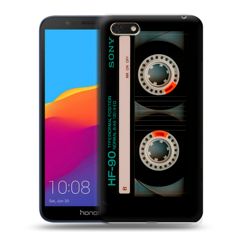 Пластиковый чехол на Huawei Honor 7A с принтом Кассета Пластиковый чехол на Huawei Honor 7A с принтом Кассета