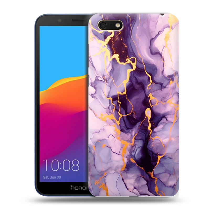 Пластиковый чехол на Huawei Honor 7A с принтом Мрамор Пластиковый чехол на Huawei Honor 7A с принтом Мрамор