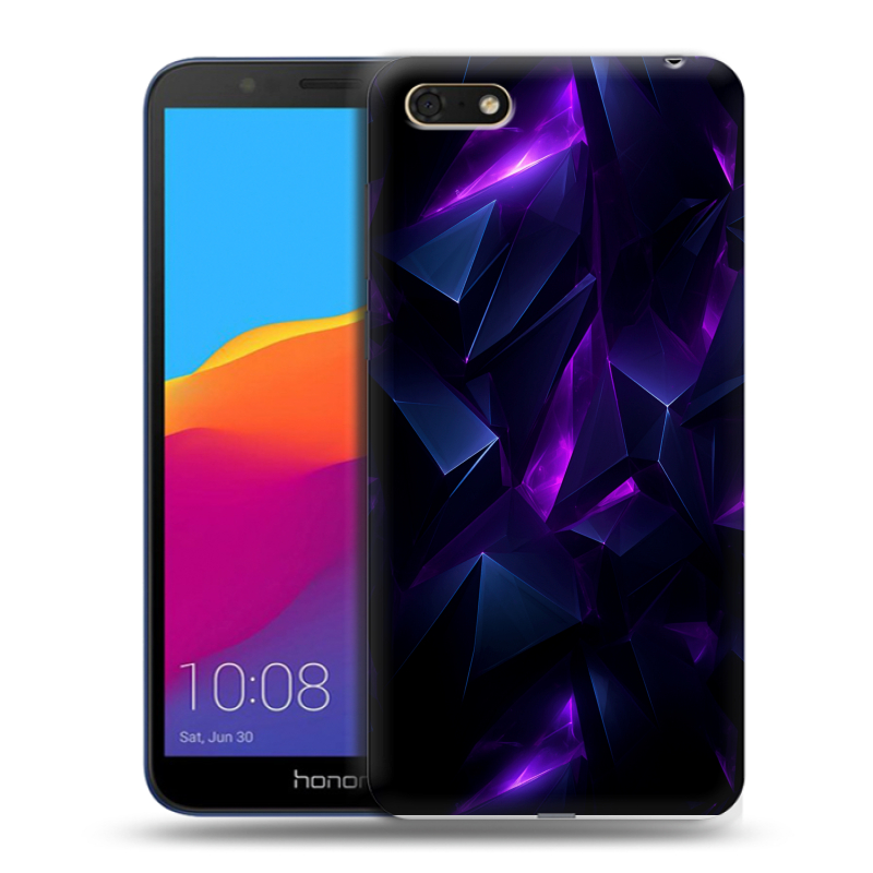 Пластиковый чехол на Huawei Honor 7A с принтом Абстракиция Пластиковый чехол на Huawei Honor 7A с принтом Абстракиция
