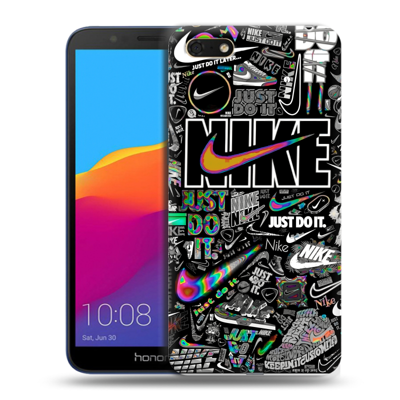 Пластиковый чехол на Huawei Honor 7A с принтом Найк Пластиковый чехол на Huawei Honor 7A с принтом Найк