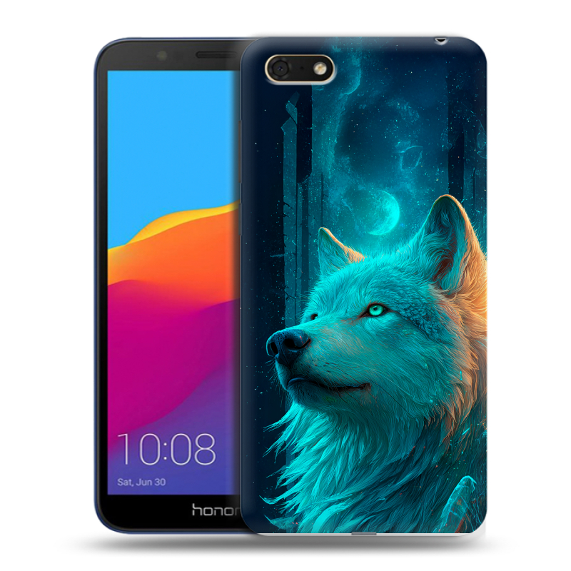 Силиконовый чехол на Huawei Honor 7A с принтом бабочки саккура Силиконовый чехол на Huawei Honor 7A с принтом бабочки саккура