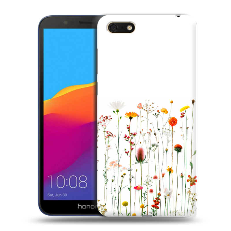 Силиконовый чехол на Huawei Honor 7A с принтом цветы Силиконовый чехол на Huawei Honor 7A с принтом цветы