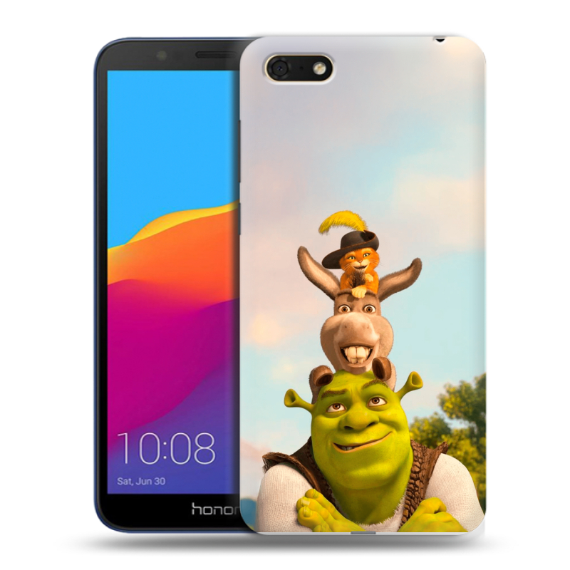 Пластиковый чехол на Huawei Honor 7A с принтом Шрек Shrek Пластиковый чехол на Huawei Honor 7A с принтом Шрек Shrek