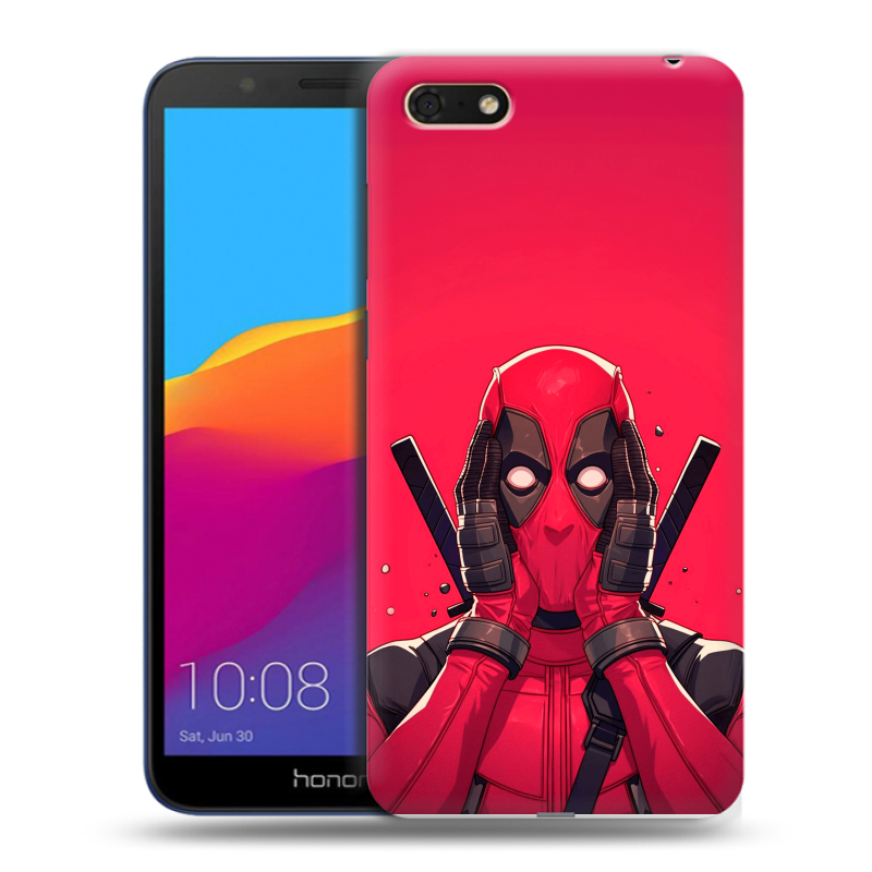 Пластиковый чехол на Huawei Honor 7A с принтом Дедпул Deadpool Пластиковый чехол на Huawei Honor 7A с принтом Дедпул Deadpool