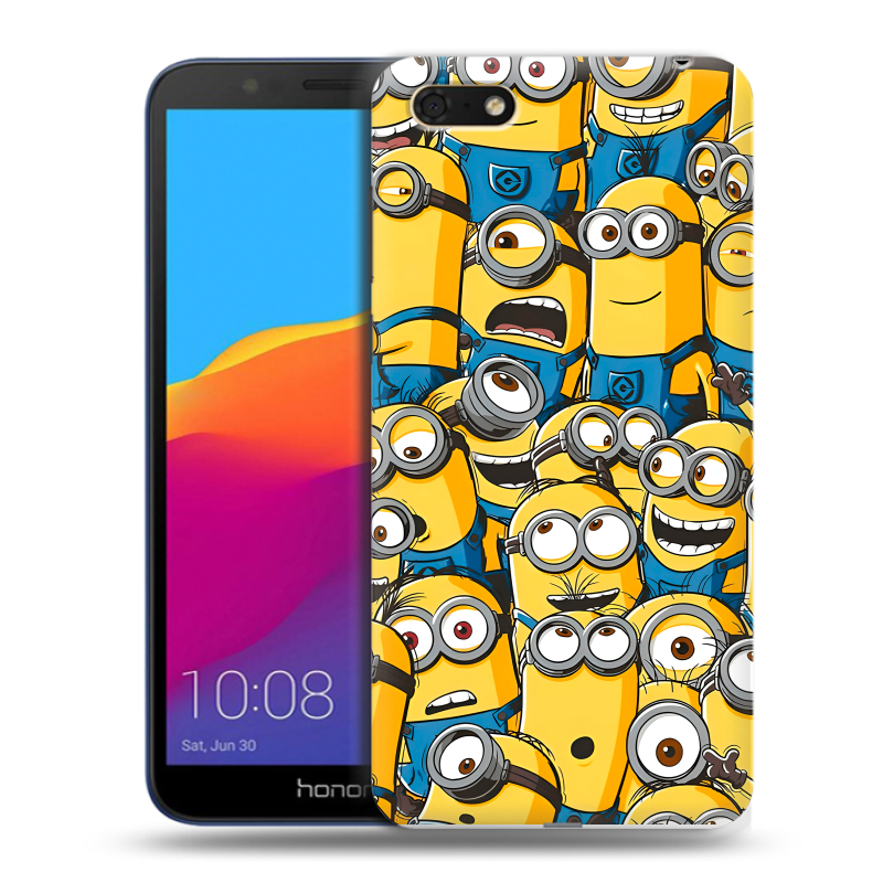 Пластиковый чехол на Huawei Honor 7A с принтом Миньоны Пластиковый чехол на Huawei Honor 7A с принтом Миньоны