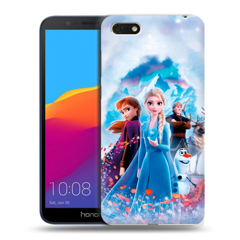 Пластиковый чехол на Huawei Honor 7A с принтом Холодное сердце Frozen Пластиковый чехол на Huawei Honor 7A с принтом Холодное сердце Frozen