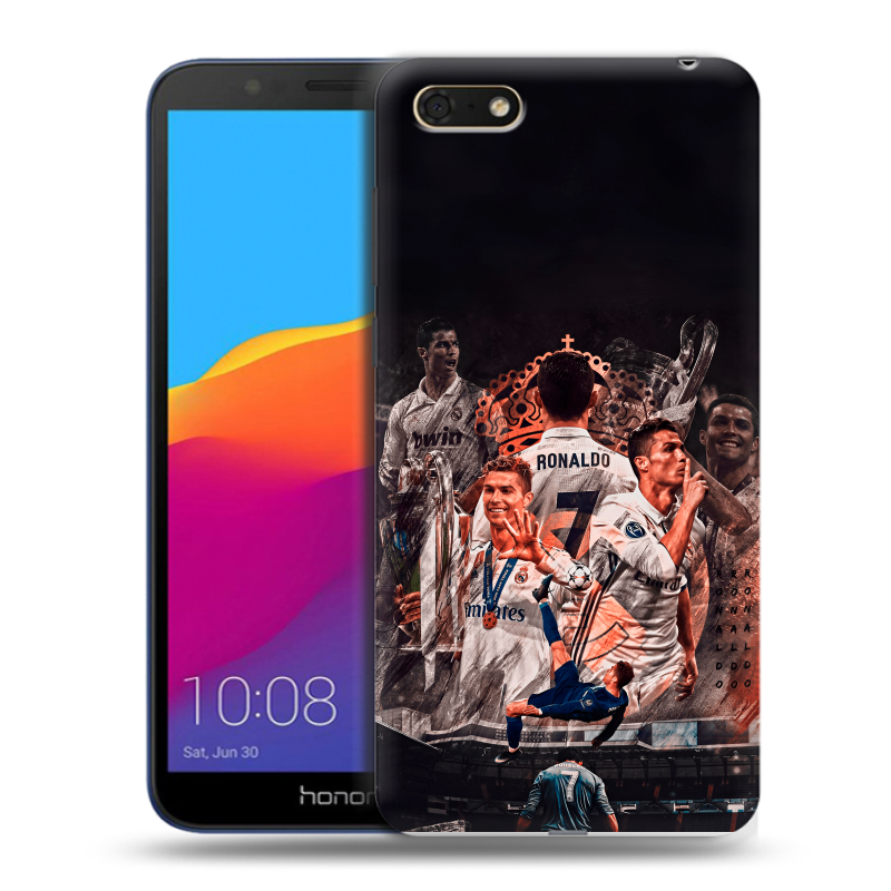 Пластиковый чехол на Huawei Honor 7A с принтом Реал Роналдо Real Ronaldo Пластиковый чехол на Huawei Honor 7A с принтом Реал Роналдо Real Ronaldo