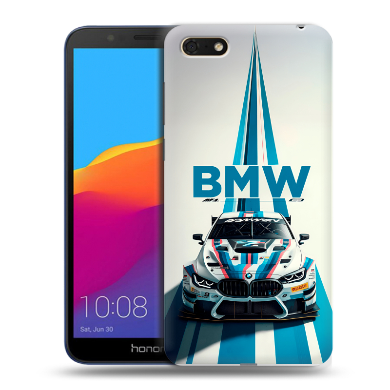 Пластиковый чехол на Huawei Honor 7A с принтом БМВ BMW Пластиковый чехол на Huawei Honor 7A с принтом БМВ BMW