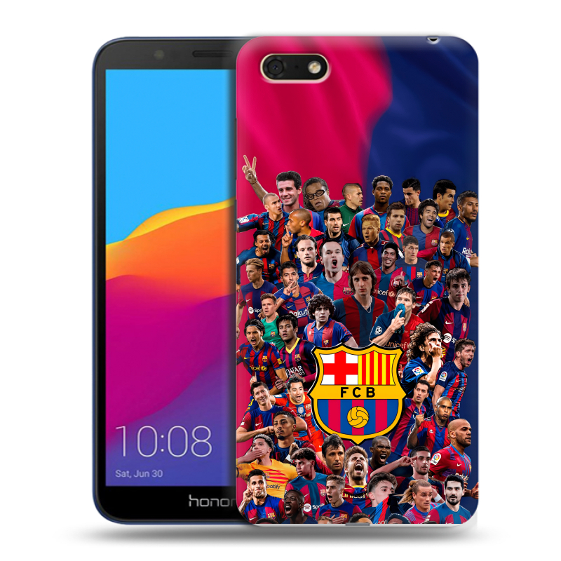 Силиконовый противоударный чехол на Huawei Honor 7A с принтом Барселона Barcelona Силиконовый противоударный чехол на Huawei Honor 7A с принтом Барселона Barcelona