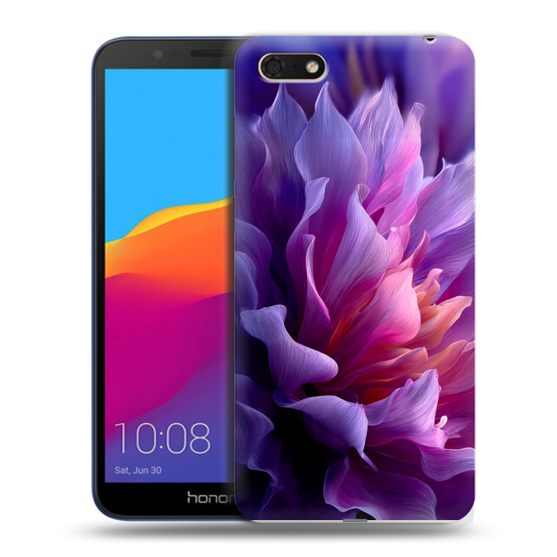Силиконовый чехол на Huawei Honor 7A с принтом женский цветы Силиконовый чехол на Huawei Honor 7A с принтом женский цветы