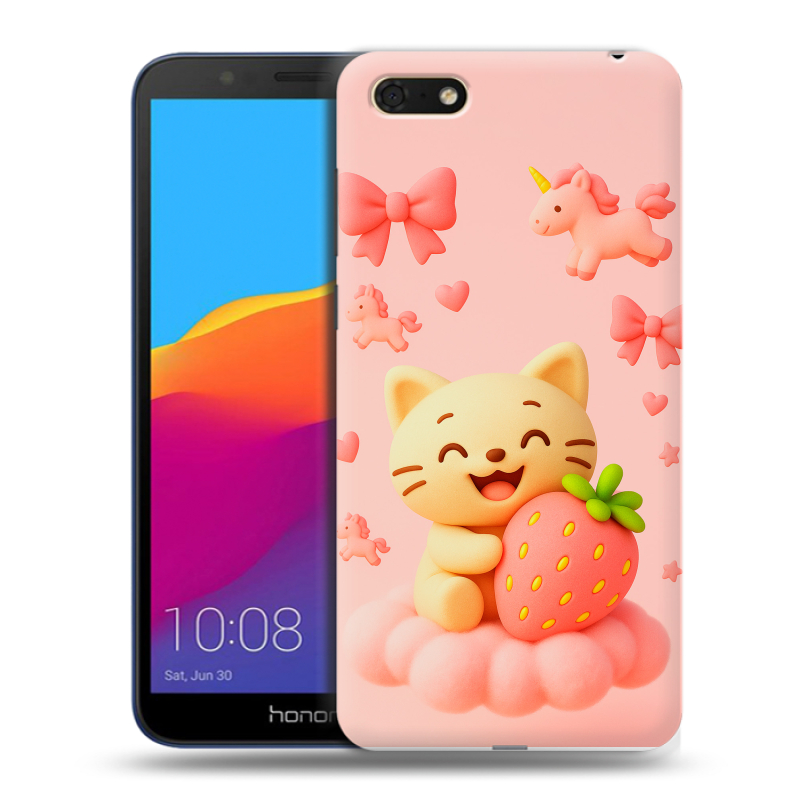 Пластиковый чехол на Huawei Honor 7A с принтом для девочек Пластиковый чехол на Huawei Honor 7A с принтом для девочек