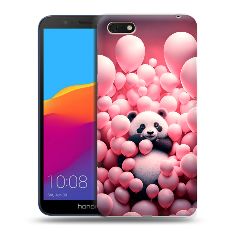 Пластиковый чехол на Huawei Honor 7A с принтом Панда Пластиковый чехол на Huawei Honor 7A с принтом Панда