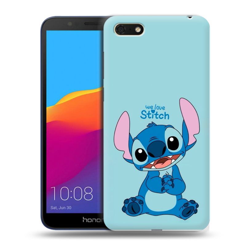 Пластиковый чехол на Huawei Honor 7A с принтом Лило и Стич Пластиковый чехол на Huawei Honor 7A с принтом Лило и Стич