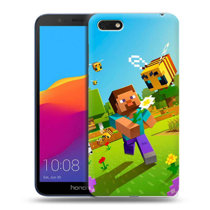 Пластиковый чехол на Huawei Honor 7A с принтом Майнкрафт Minecraft Пластиковый чехол на Huawei Honor 7A с принтом Майнкрафт Minecraft