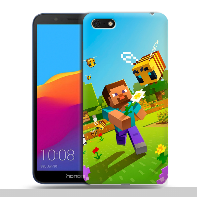 Силиконовый чехол на Huawei Honor 7A с принтом Майнкрафт Minecraft Силиконовый чехол на Huawei Honor 7A с принтом Майнкрафт Minecraft