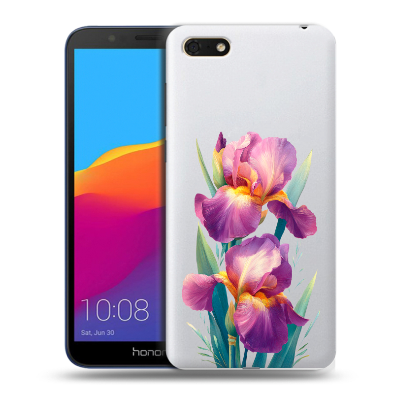 Силиконовый чехол на Huawei Honor 7A с принтом Цветы орхидеи Силиконовый чехол на Huawei Honor 7A с принтом Цветы орхидеи