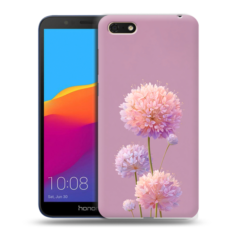 Силиконовый чехол на Huawei Honor 7A с принтом Цветы Силиконовый чехол на Huawei Honor 7A с принтом Цветы
