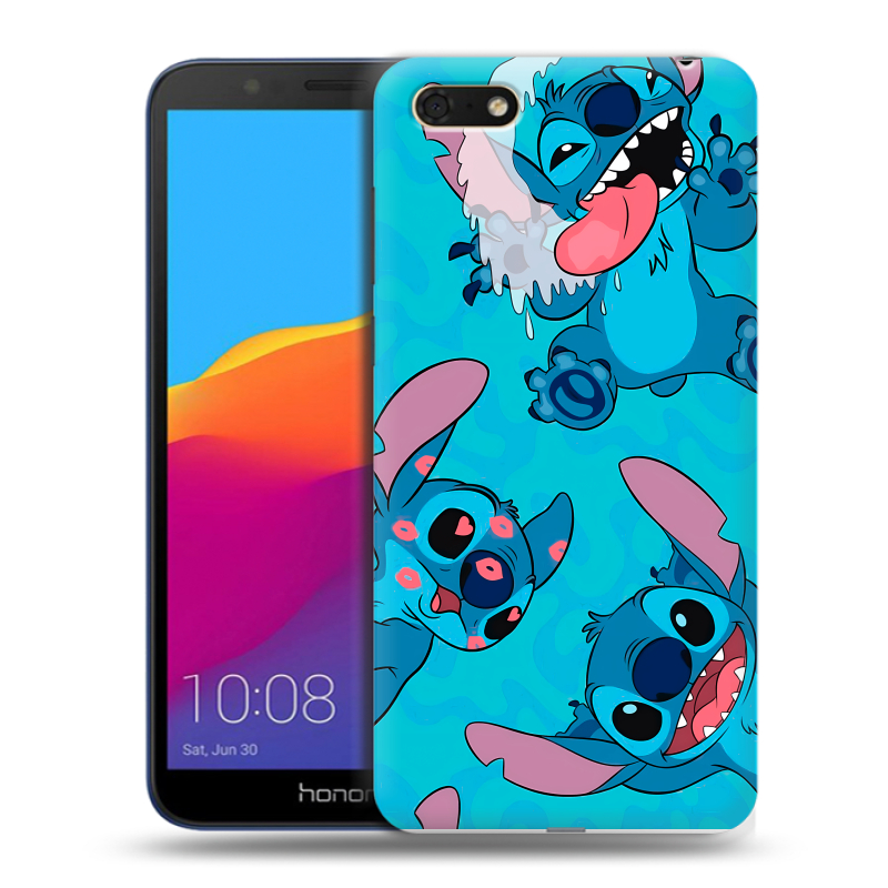 Силиконовый чехол на Huawei Honor 7A с принтом Лило и Стич Силиконовый чехол на Huawei Honor 7A с принтом Лило и Стич