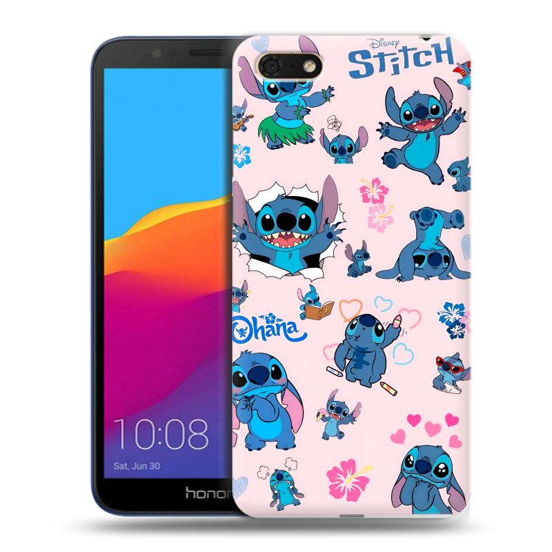 Пластиковый чехол на Huawei Honor 7A с принтом Лило и Стич Пластиковый чехол на Huawei Honor 7A с принтом Лило и Стич