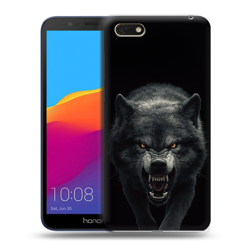 Пластиковый чехол на Huawei Honor 7A с принтом Волк Пластиковый чехол на Huawei Honor 7A с принтом Волк