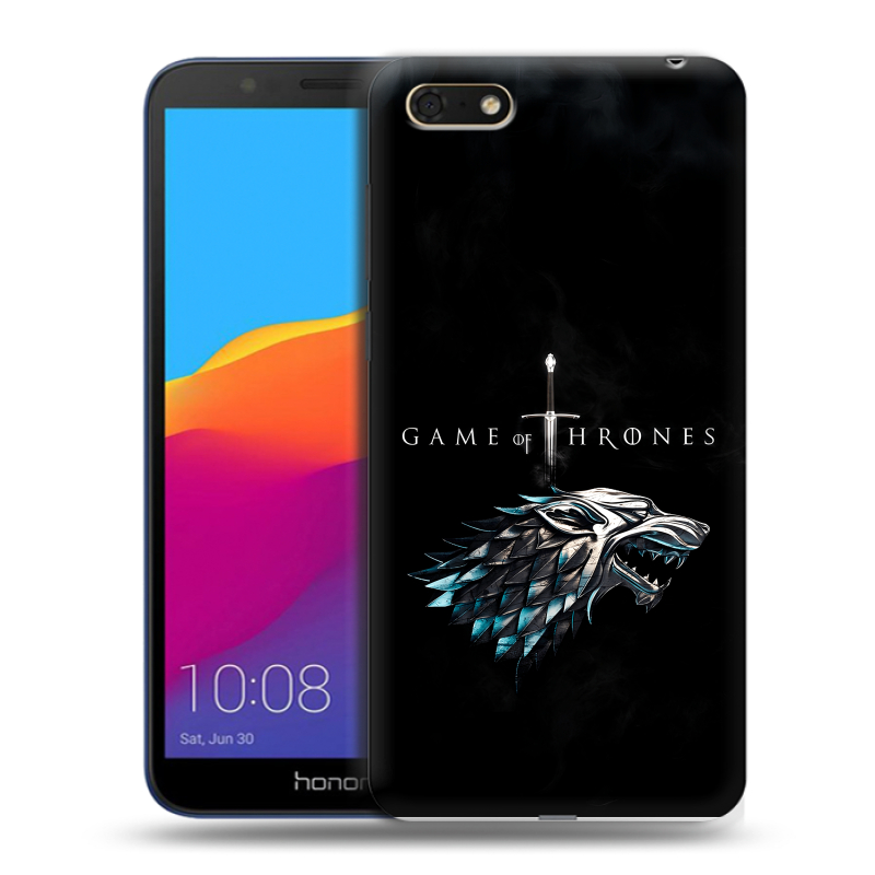 Силиконовый противоударный чехол на Huawei Honor 7A с принтом Игра Престолов Game Thrones Силиконовый противоударный чехол на Huawei Honor 7A с принтом Игра Престолов Game Thrones