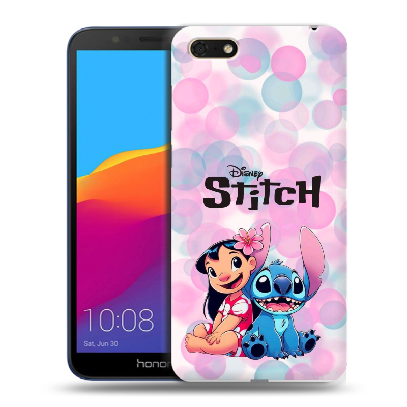 Пластиковый чехол на Huawei Honor 7A с принтом Лило и Стич Пластиковый чехол на Huawei Honor 7A с принтом Лило и Стич