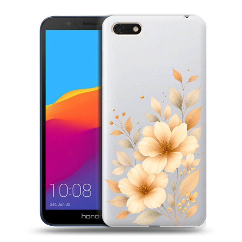 Силиконовый чехол на Huawei Honor 7A с принтом для девушки Силиконовый чехол на Huawei Honor 7A с принтом для девушки