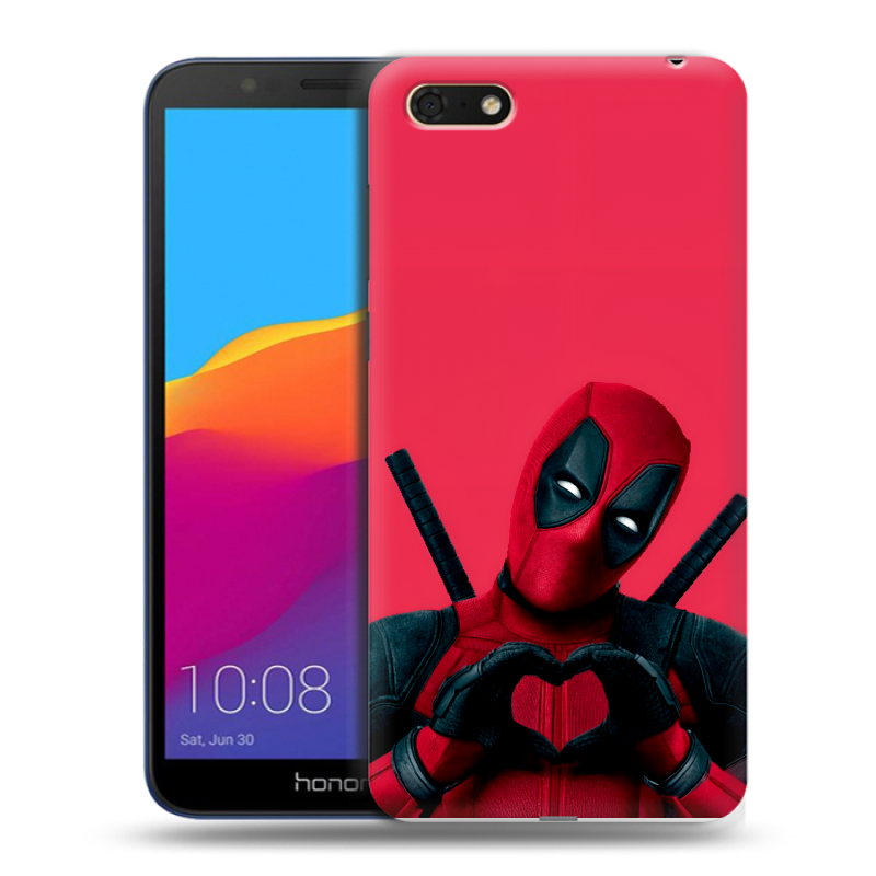Пластиковый чехол на Huawei Honor 7A с принтом Дедпул Deadpool Пластиковый чехол на Huawei Honor 7A с принтом Дедпул Deadpool