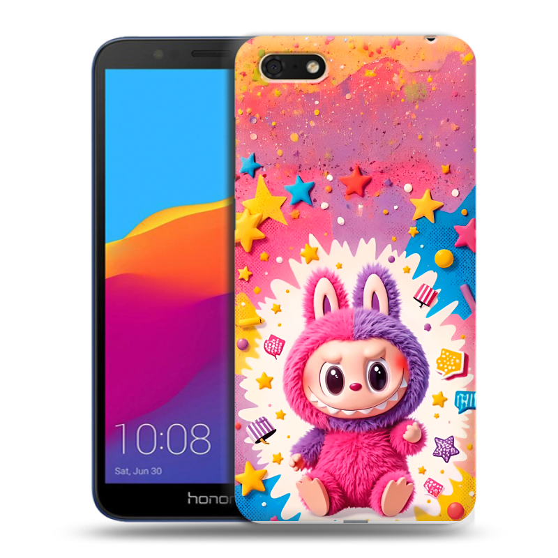 Пластиковый чехол на Huawei Honor 7A с принтом Labubu Лабубу Пластиковый чехол на Huawei Honor 7A с принтом Labubu Лабубу